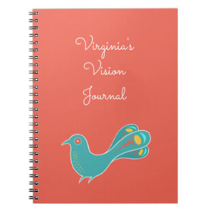 Customisable Blue Bird Vision Journal