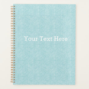 Customisable Blue Knit Inspired Planner