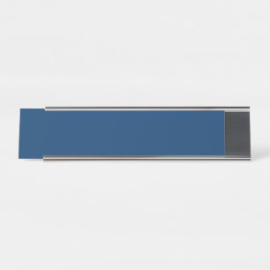 Customisable Blue Office Desk Name Plate