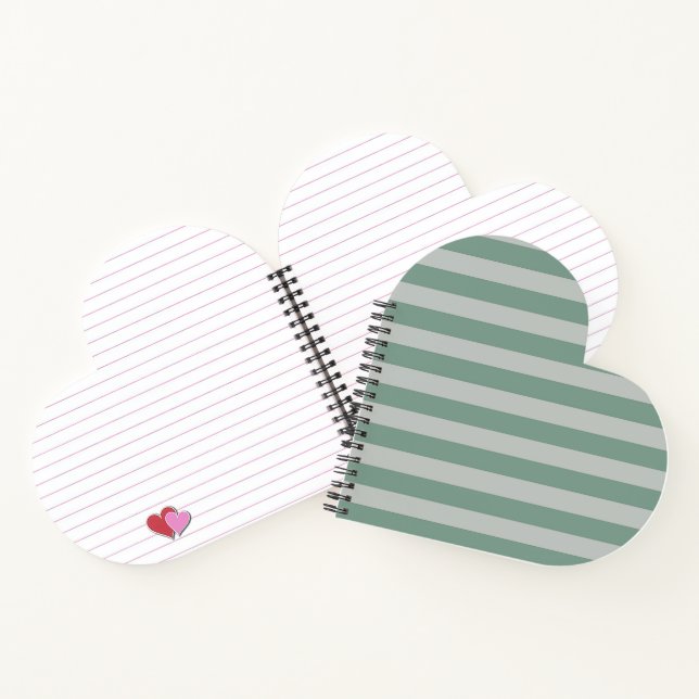 Customisable Blue Stripes Notebook (Inside)