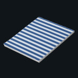 Customisable Blue Stripes Notepad<br><div class="desc">Customisable Blue Stripes Notepad</div>
