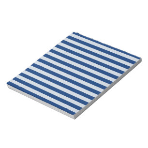 Customisable Blue Stripes Notepad