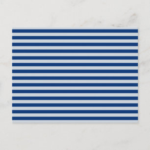 Customisable Blue Stripes Postcard