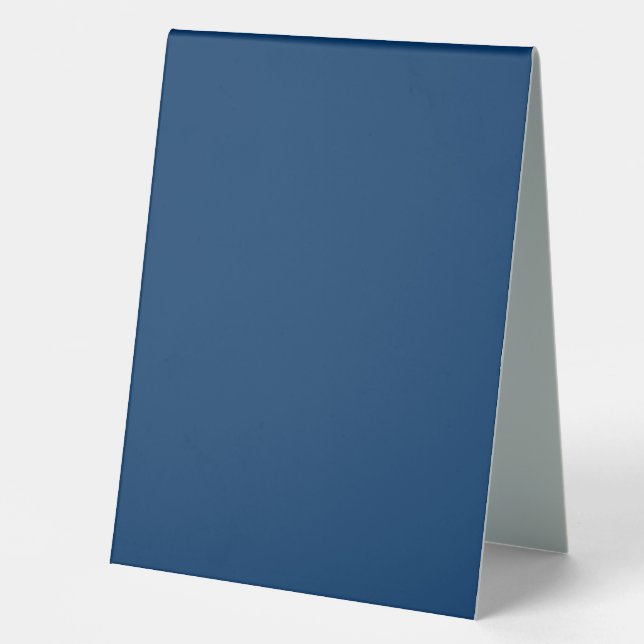 Customisable Blue Table Tent Sign (Front)