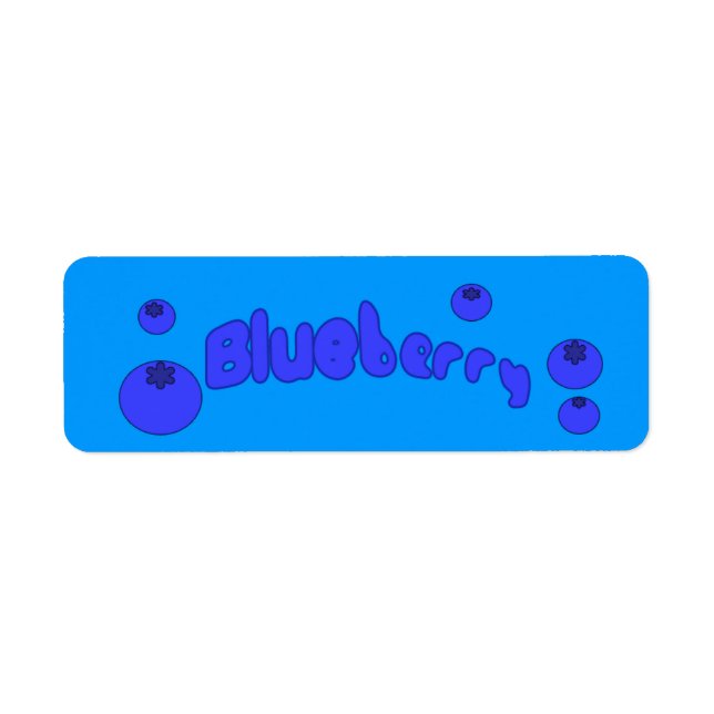 Customisable Blueberry Bakery Labels (Front)