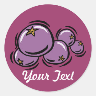 Customisable Blueberry Sticker (DARK)