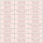 Customisable blush wedding guest address sticker<br><div class="desc">Easy to personalise,  names and addresses / individual wedding shipping address label stickers for guests. Blush pink colour</div>