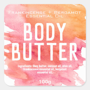 Customisable Body Butter Label