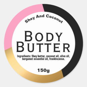 Customisable Body Butter Label