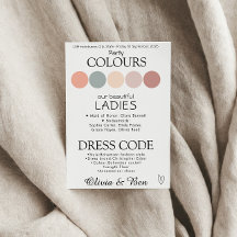 Customisable Boho Coastal Wedding Dress Code