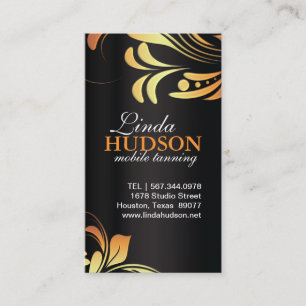 Customisable Bold Mobile Tanning Business Cards