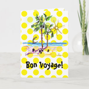 Customisable Bon Voyage Greeting Card by Ginette