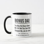Customisable Bonus Dad Message - Stepdad Gift Mug<br><div class="desc">Unique Stepdad Gifts for Home Decor - Perfect for Birthday, Christmas, Father's Day, and Special Occasions. Easily customisable for stepmom, mum or other relations with your own passionate message of appreciation. Surprise your dad with this nostalgic design inspired by baseball for baseball fan dad that he will enjoy every day....</div>