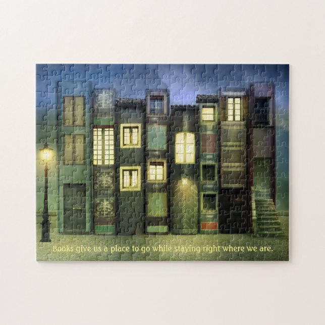 Customisable Book Lover's Jigsaw Puzzle (Horizontal)