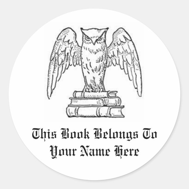 Customisable Book Name Label (Front)