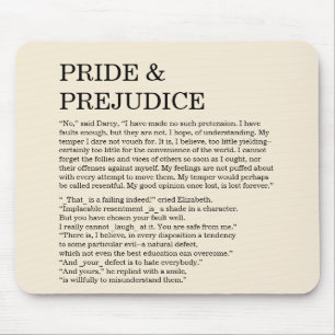 Customisable Book Quote Jane Austen Mouse Mat