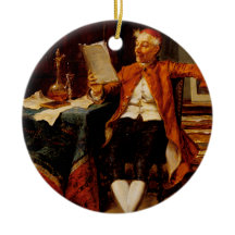 Customisable Book Quote Vintage Christmas Ornament