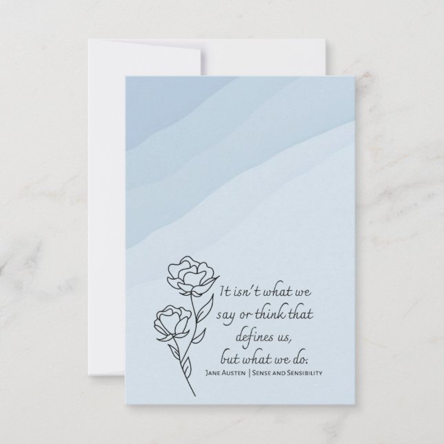 Customisable Bookish Note Card (Front)