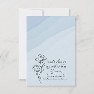 Customisable Bookish Note Card