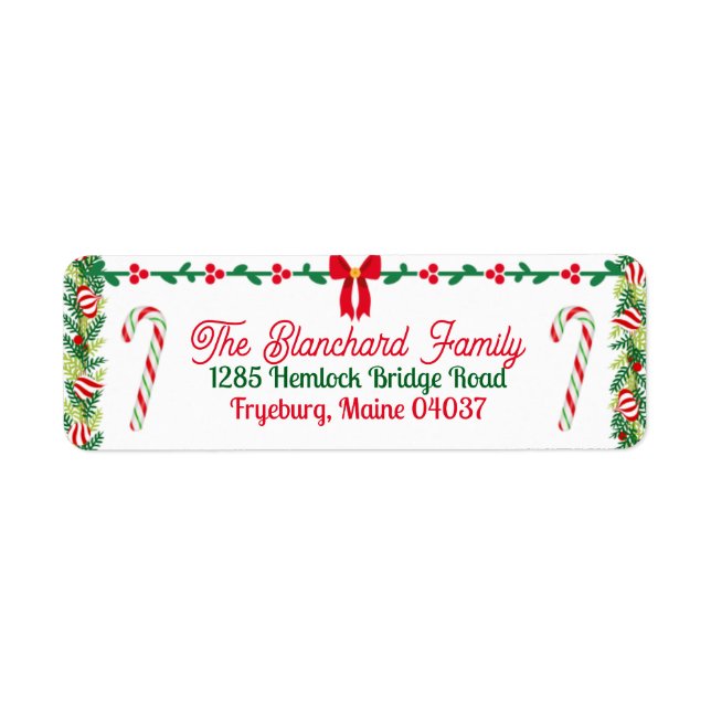 Customisable bordered and candy canes (Front)