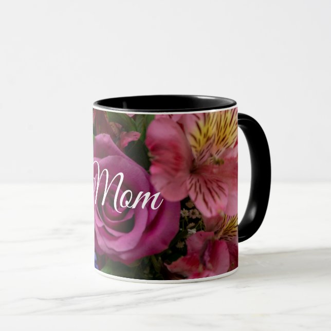 Customisable Bouquet of Flowers Mug (Front Right)