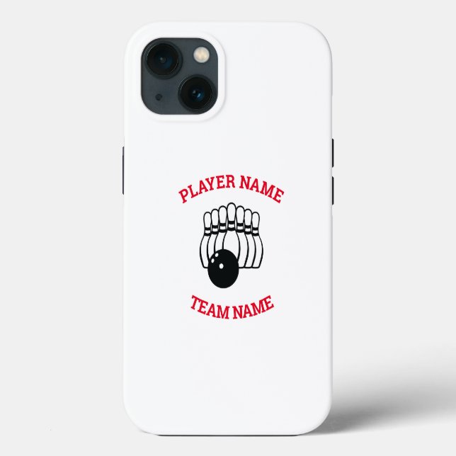 Customisable Bowling Team Case-Mate iPhone Case (Back)