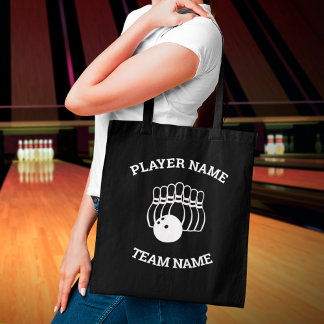 Customisable Bowling Team Logo Tote Bag