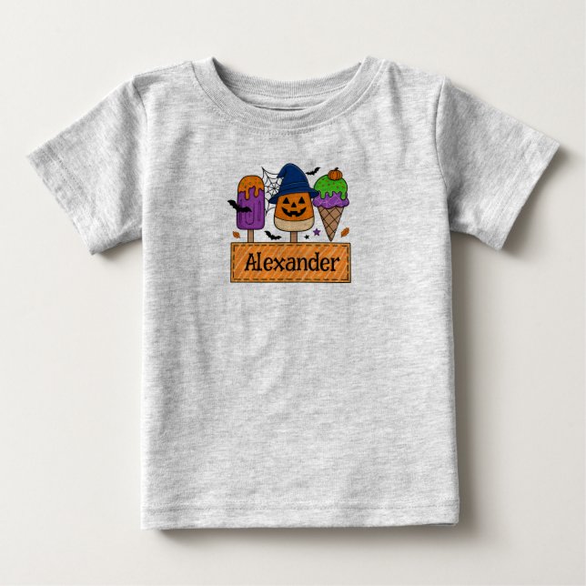 Customisable Boys' Halloween T-Shirt (Front)