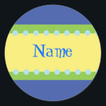 Customisable Boys Name Stickers<br><div class="desc">Customisable Birthday Stickers.   Great for gift tags,  birthday gifts,  and books</div>