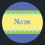 Customisable Boys Name Stickers<br><div class="desc">Customisable Birthday Stickers.   Great for gift tags,  birthday gifts,  and books</div>