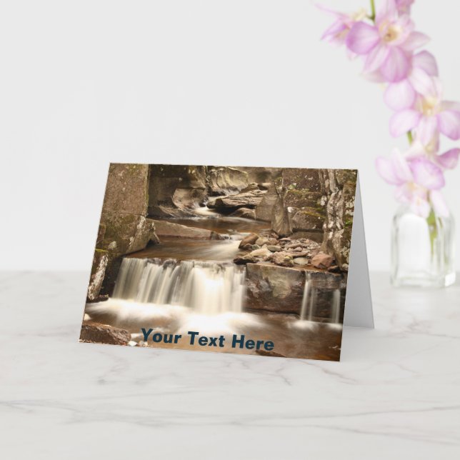 Customisable Bracklinn Falls, Perthshire, Scotland Card (Orchid)