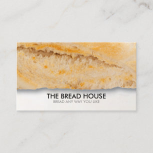 Customisable Bread Bakery Food Business Card