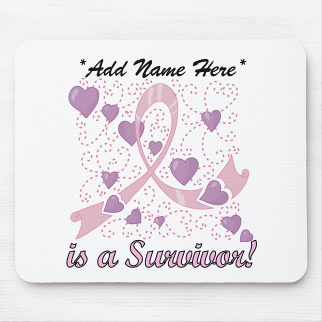 Customisable Breast Cancer Survivor Mousepad (Front)