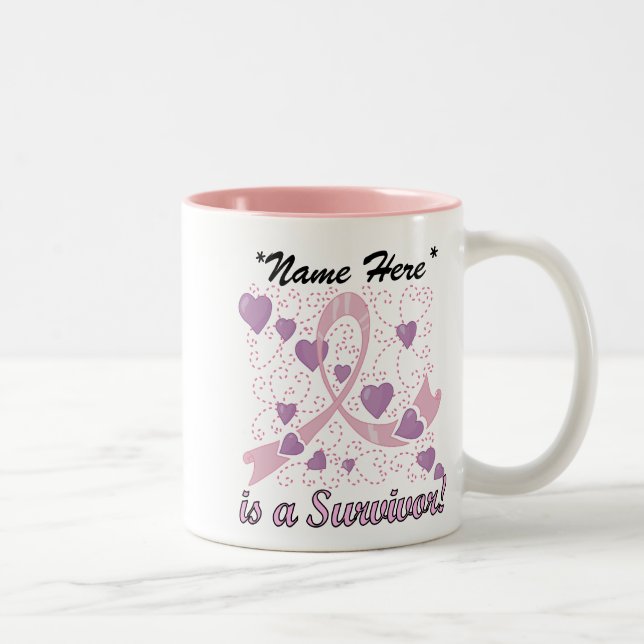 Customisable Breast Cancer Survivor Mug (Right)
