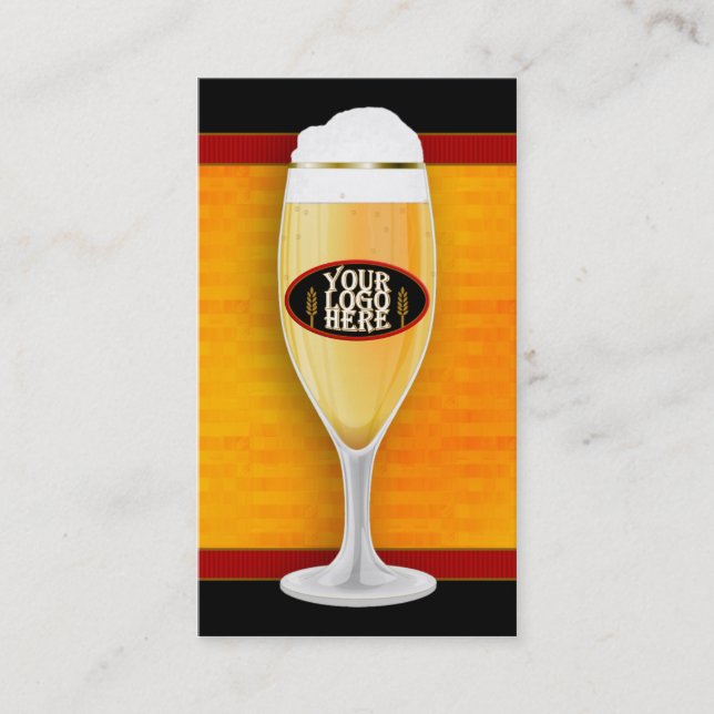 Customisable Brewery Beer Business Card (Front)
