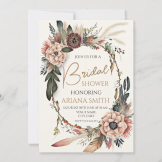 Customisable Bridal Shower Card