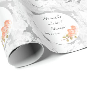 Customisable Bridal Shower Wrapping Paper