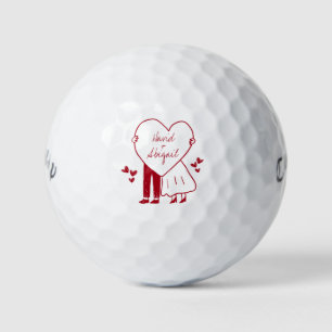 Customisable Bride And Groom Name Wedding Favours Golf Balls