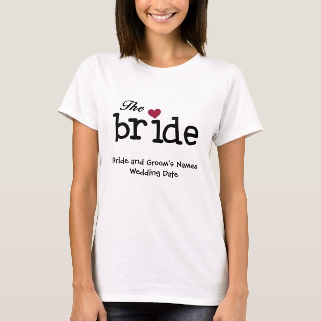 Customisable Bride T-shirt (Front)