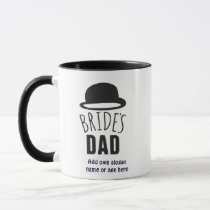 Customisable Brides Dad Father of the Bride Thanks Mug