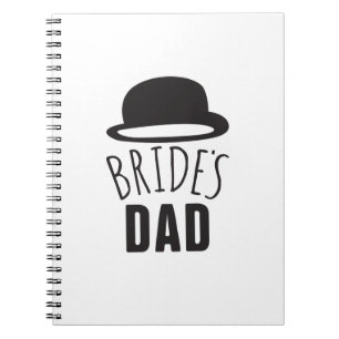 Customisable Brides Dad Father of the Bride Thanks Notebook