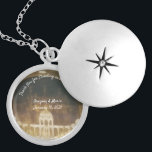 Customisable Bridesmaid Gift Locket Necklace<br><div class="desc">Customisable Bridesmaid locket design features the photo you supply as background,  with your message written in a lovely white font.   Makes a great gift for a bridesmaid or maid of honour.</div>