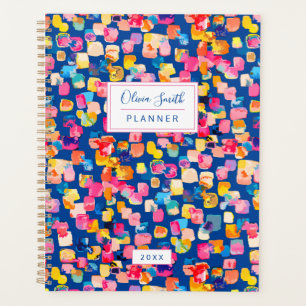 Customisable Bright Abstract Painted 2023 Planner