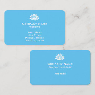 Customisable Bright Blue Business Card