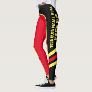 Customisable Bright Colour Side Band Leggings 1
