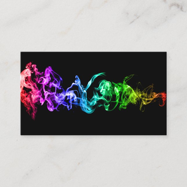 Customisable Bright Colourful Abstract Art Business Card (Front)