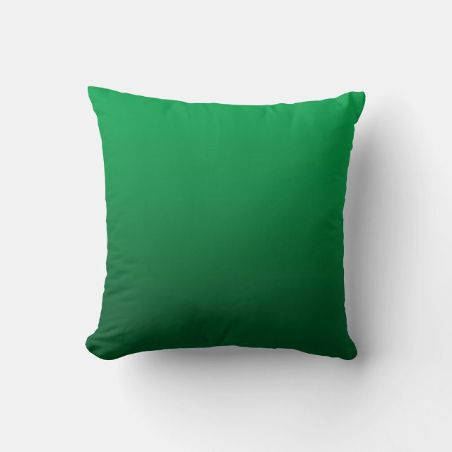 Customisable Bright Green Gradient Pillow (Front)