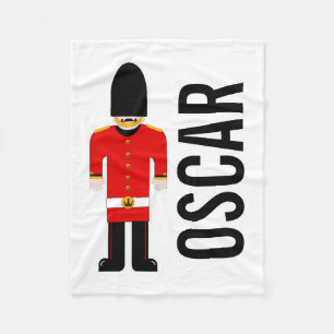 Customisable British Soldier Fleece Blanket