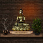 (Customisable) Buddha Pin Cutout Standing Photo Sculpture<br><div class="desc">🔴🔴🔴 Note:  If you want to replace the text with your own,  click "Personalise",  but make sure the text fits into the area (what you see is what you get).</div>