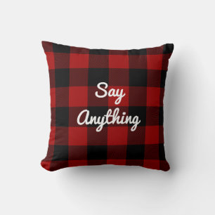 Customisable Buffalo Plaid Cushion